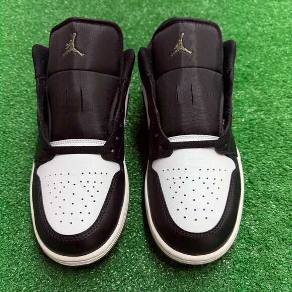 Nike Jordan 1 Low Black Toe Medium Olive Mens 553558-092 NEW Multi Sz - Picture 2 of 4